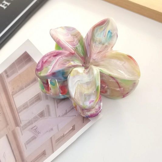 Hibiscus Hair Flower Claw Clip Preppy Summer Aesthetic