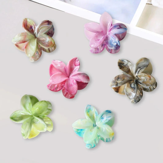 Hibiscus Hair Flower Claw Clip Preppy Summer Aesthetic