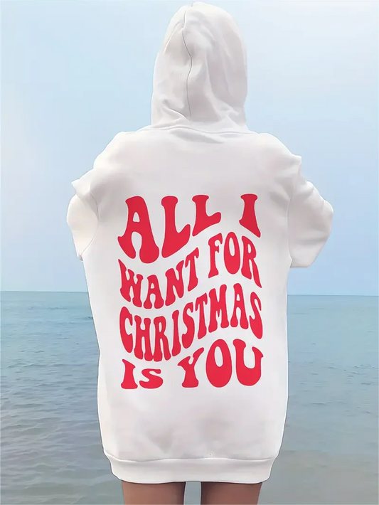 All I Want For Christmas is You Preppy Aeshteitc Hoodie