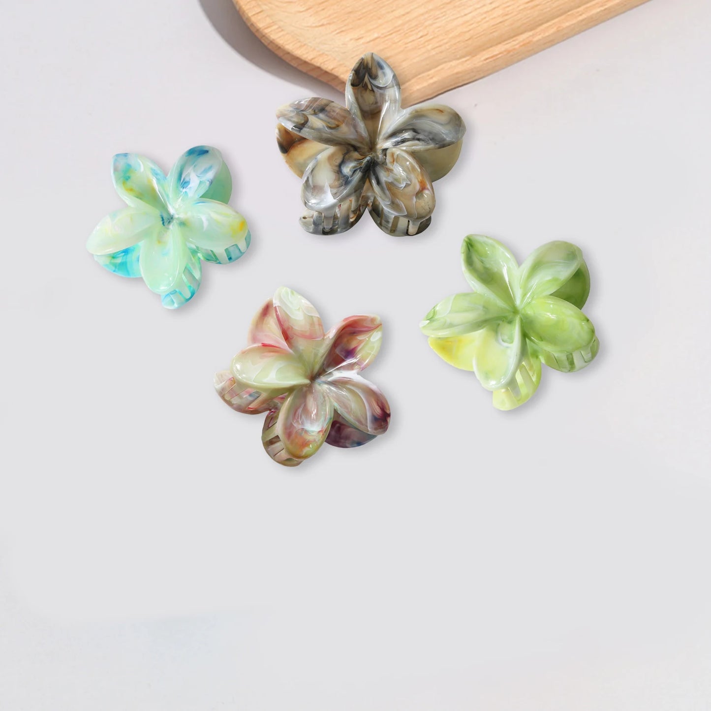 Hibiscus Hair Flower Claw Clip Preppy Summer Aesthetic
