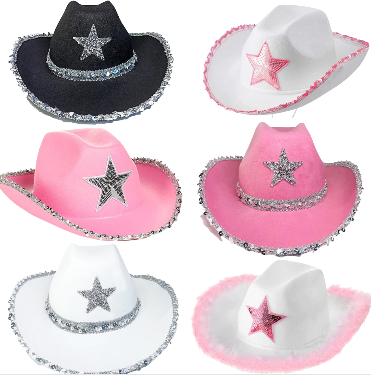 Preppy Aesthetic Star Cowgirl Hats