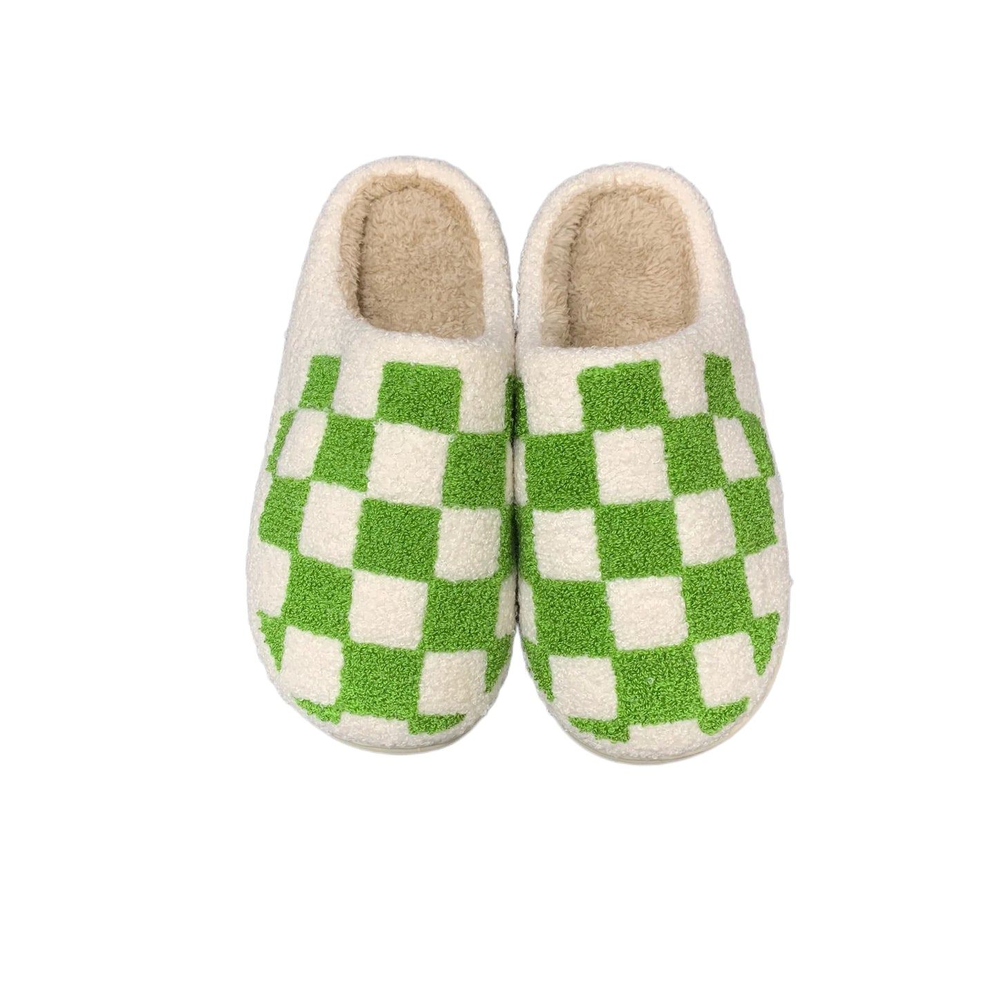 Checkerboard Print Preppy Aesthetic Cozy Slippers