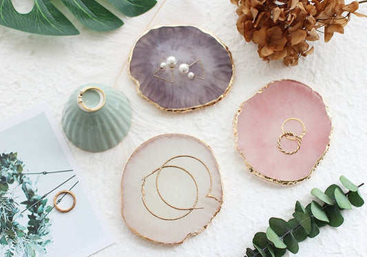 Trendy Resin Jewelry Tray Holder