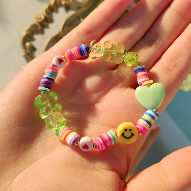 Preppy Aesthetic Beaded Charm Bracelets