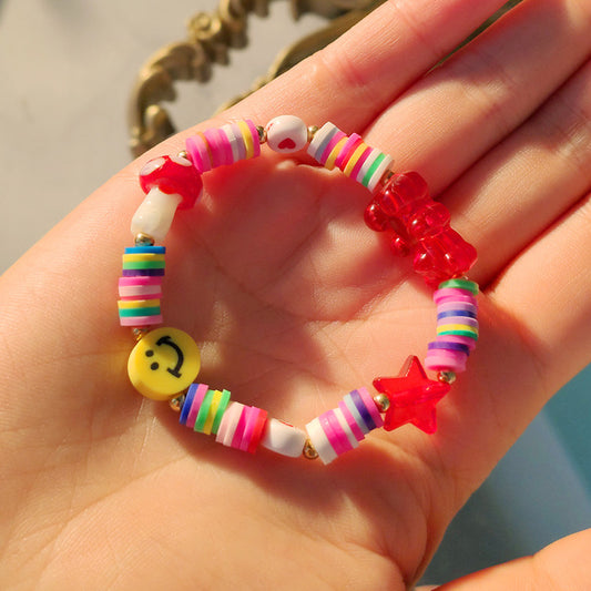 Preppy Aesthetic Beaded Charm Bracelets