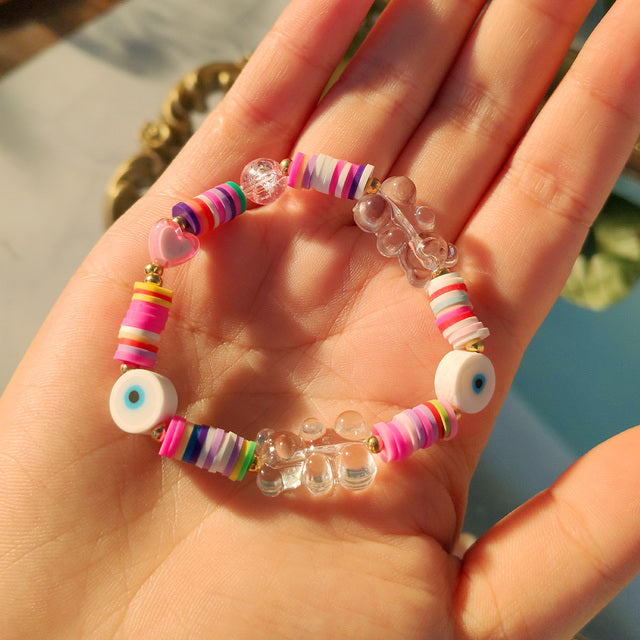 Preppy Aesthetic Beaded Charm Bracelets