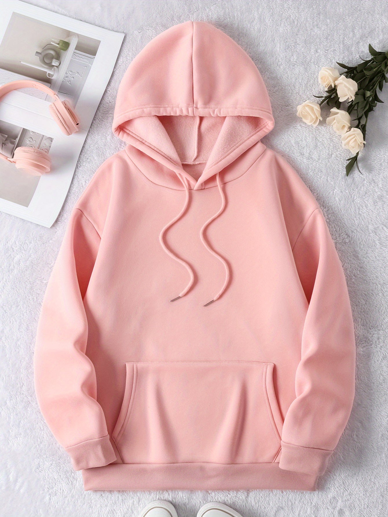 Summer Waves Preppy Aesthetic Hibiscus Flower Hoodie