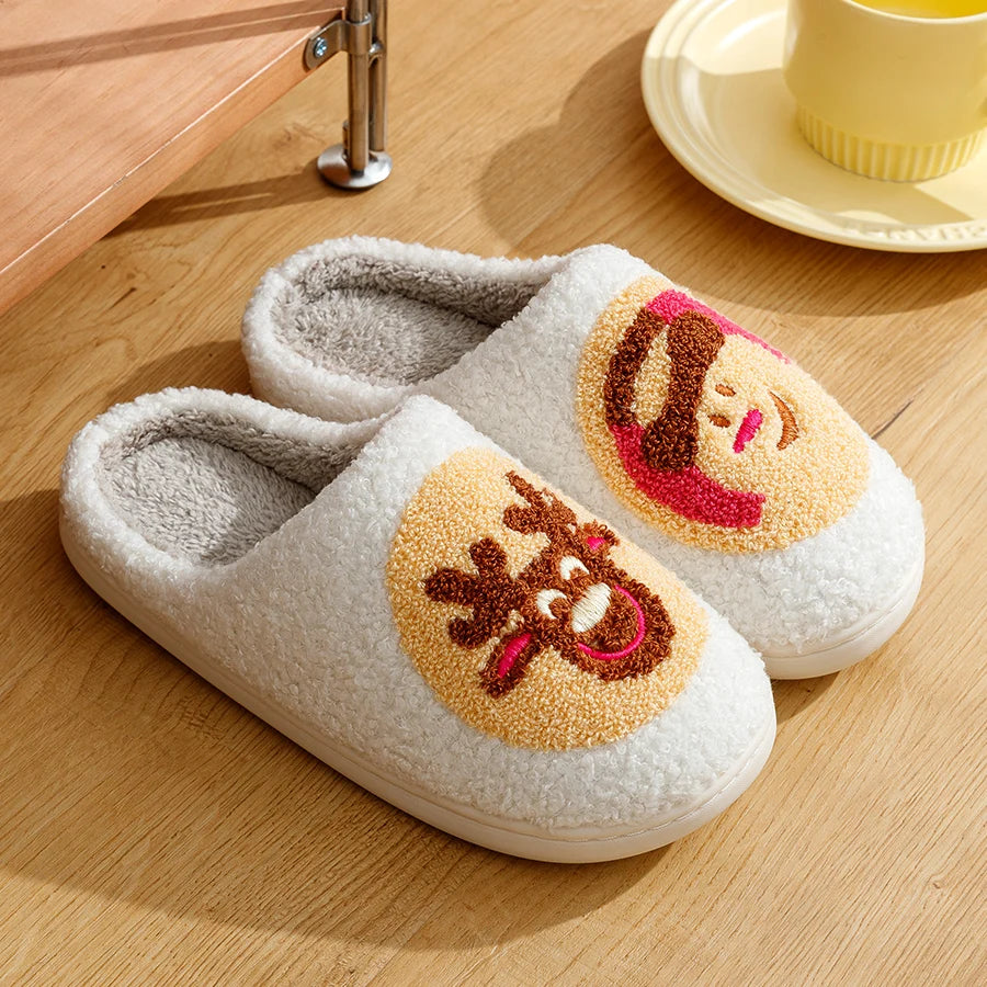 Christmas Cookie Preppy Aesthetic Cozy Slippers