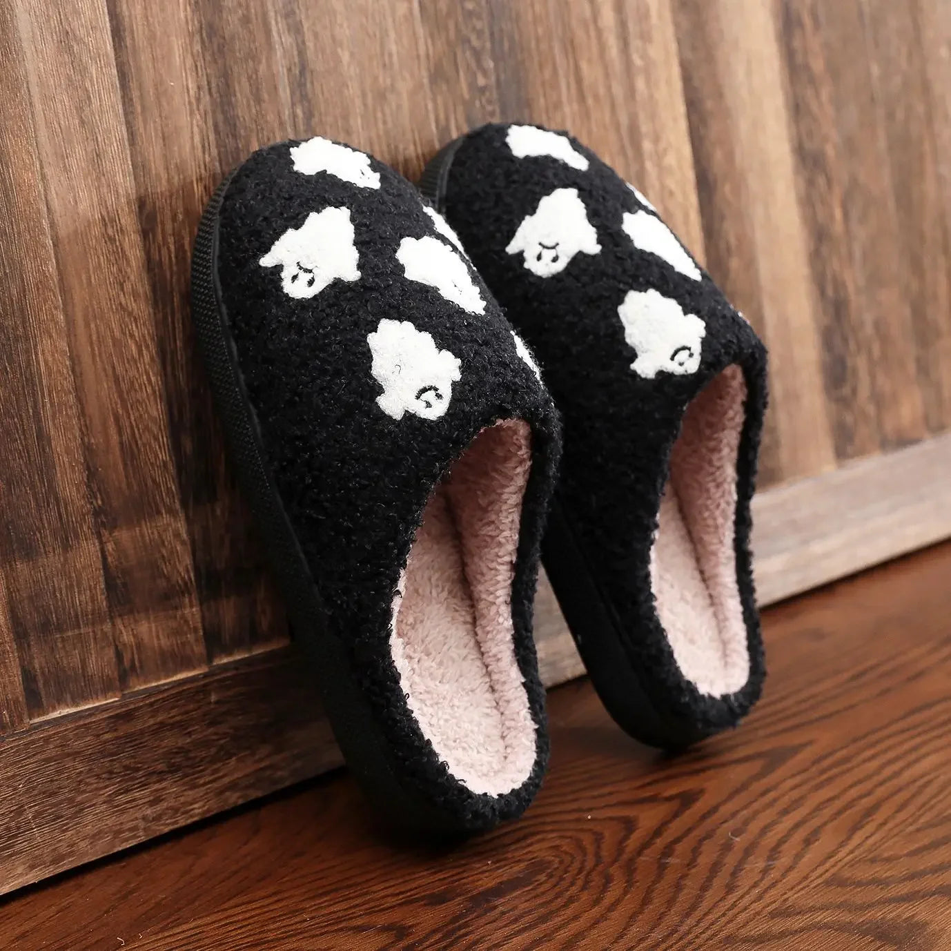 Halloween Ghost Preppy Aesthetic Cozy Slippers