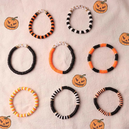 Halloween Preppy Aesthetic Beaded Bracelets