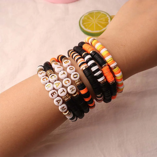 Halloween Preppy Aesthetic Beaded Bracelets