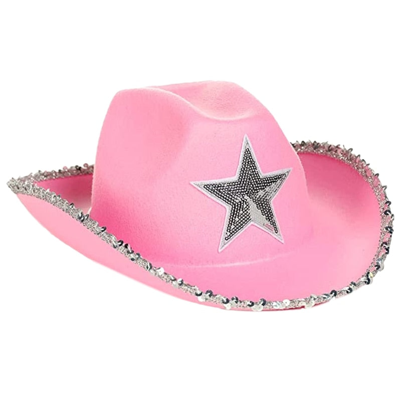 Preppy Aesthetic Pink Cowgirl Hat Disco Ball Cup – The Preppy Place