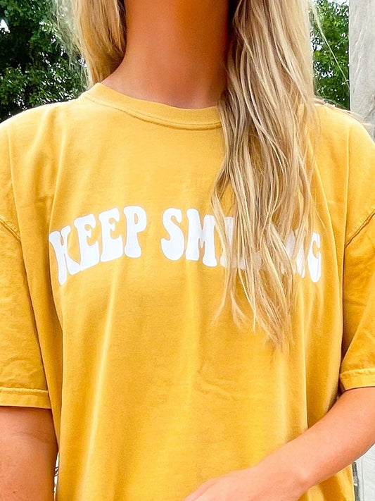 Preppy Aesthetic Keep Smiling Graphic Tee