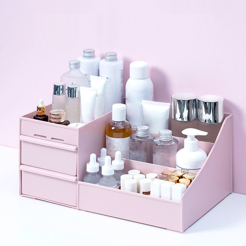 Skincare Makeup Organizer Preppy Aesthetic Cosmetic Storage Box