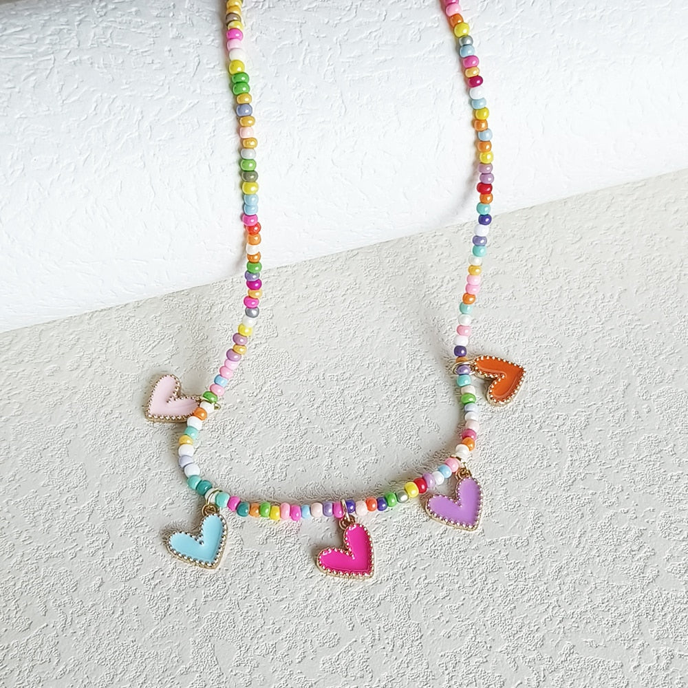 Beaded Necklaces | Rainbow Florecitas – Mother Sierra