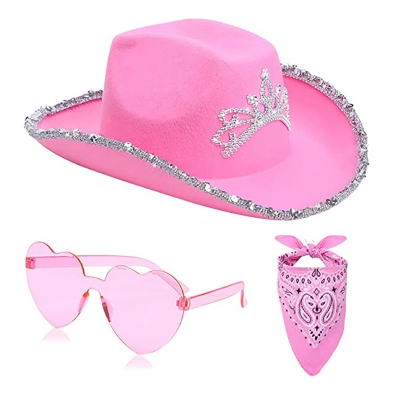 Preppy Aesthetic Cowgirl Hat Sets