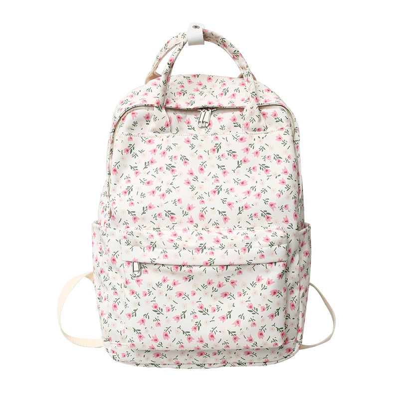 A white PU fashionable dot print combination backpack for daily Wear preppy, preppy stuff,classic leather small bag for school school,travel,gym bag,work  & office,weekend and holiday,travel holiday essentials,large beach