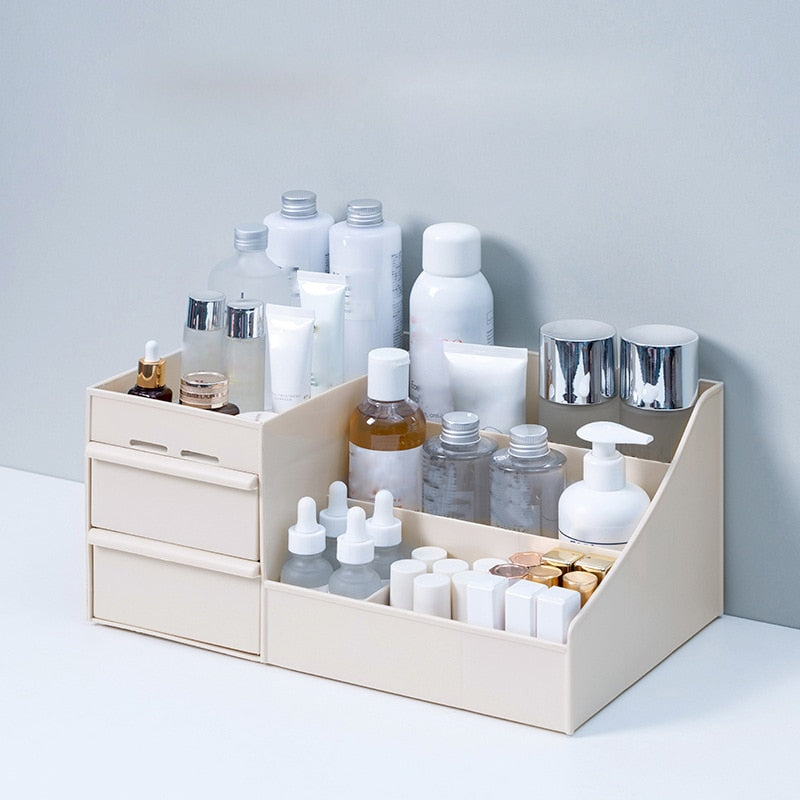 Skincare Makeup Organizer Preppy Aesthetic Cosmetic Storage Box