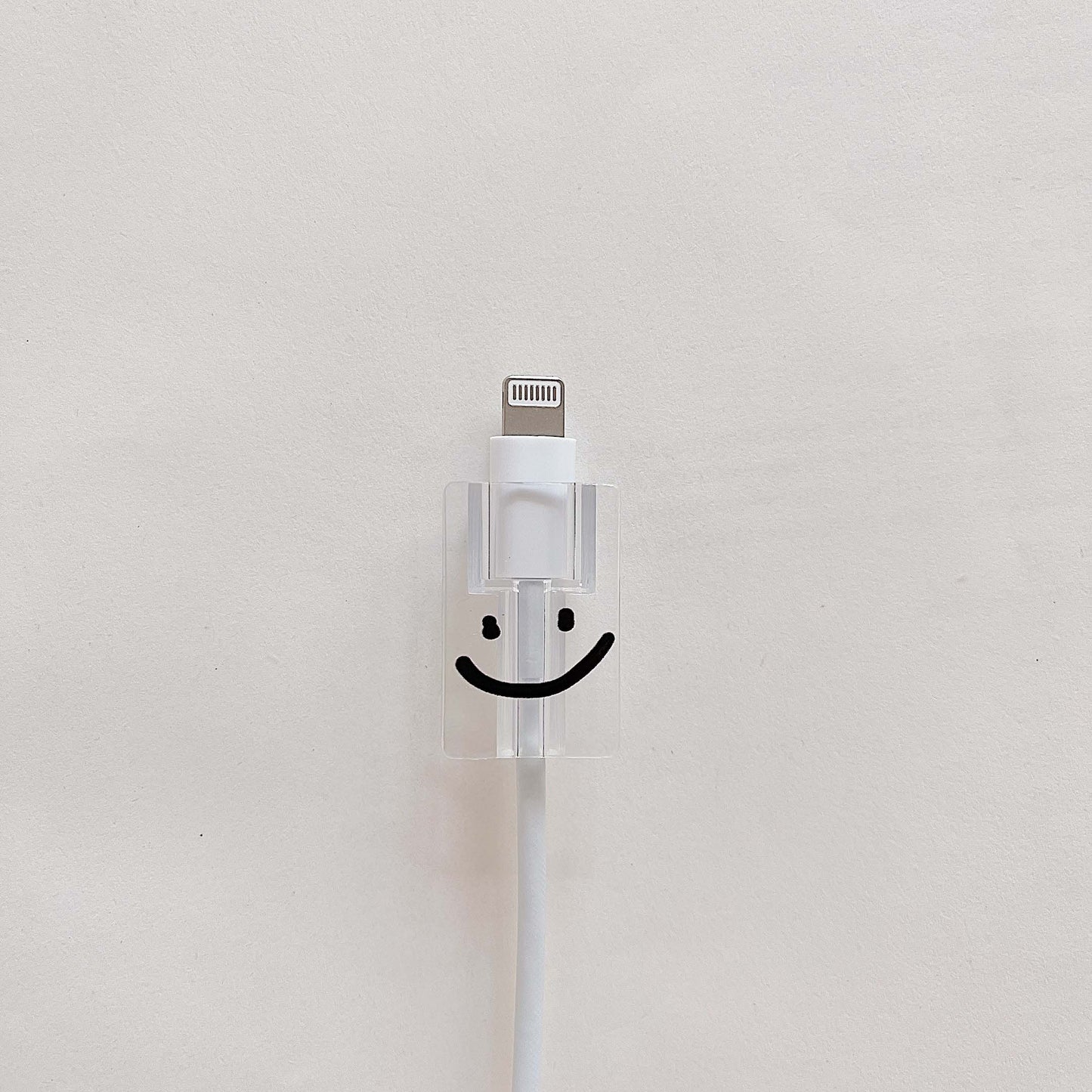 Smiley Face Aesthetic USB Cable Protector Case
