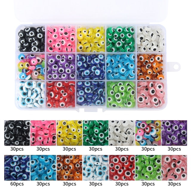 4500PCS Clay Beads Kit, 21 Colors Flat Beads for Nepal
